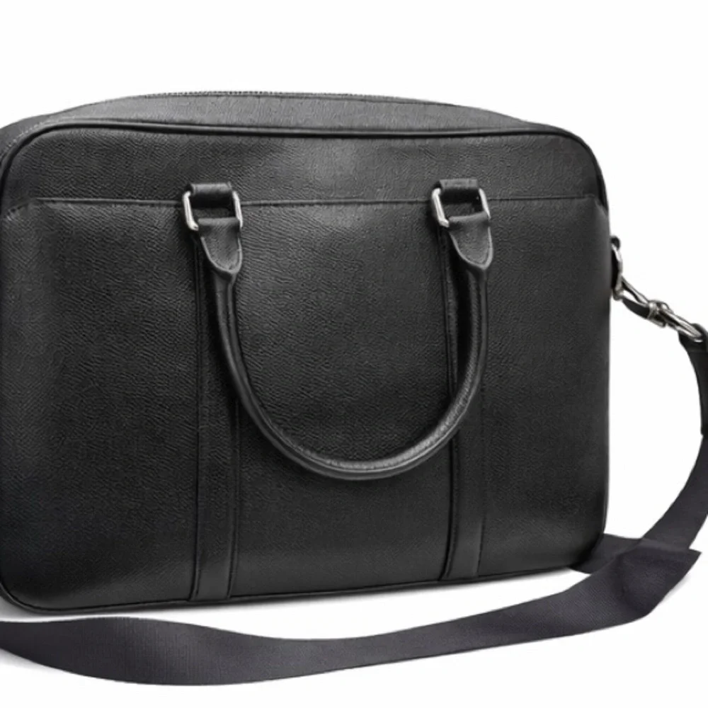Coach Black Leather Laptop Bag - Picture 2 of 5